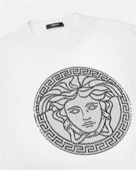 versace barrrocco medusa embroidered polo